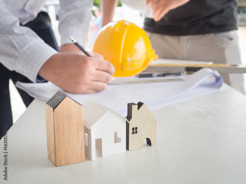 Engineers and architects will design drawing home.