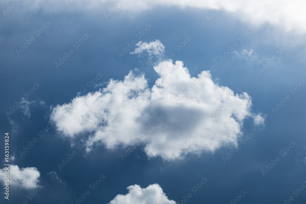 Fototapeta premium blue sky with sun and cloud.