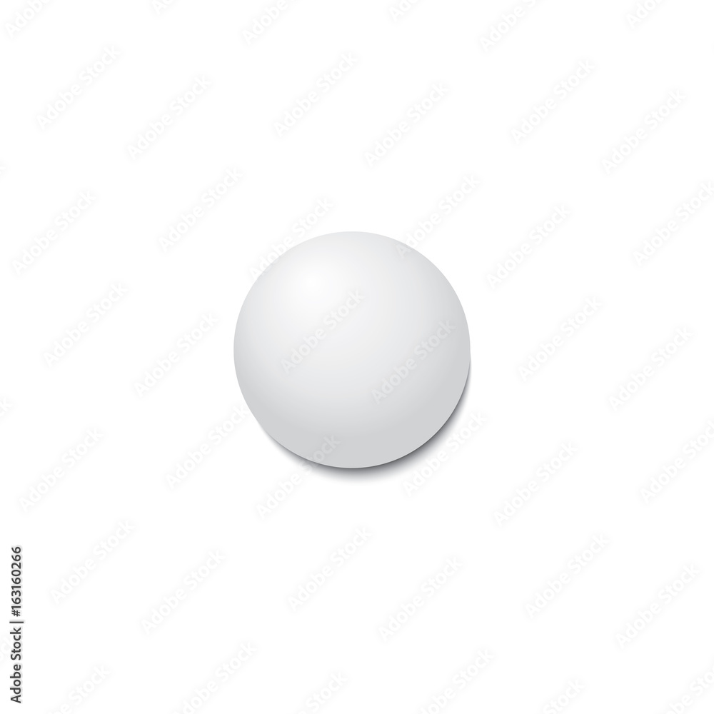 Ping-pong ball with shadow. Vector illustration. Ping-pong ball with shadow. Vector illustration.