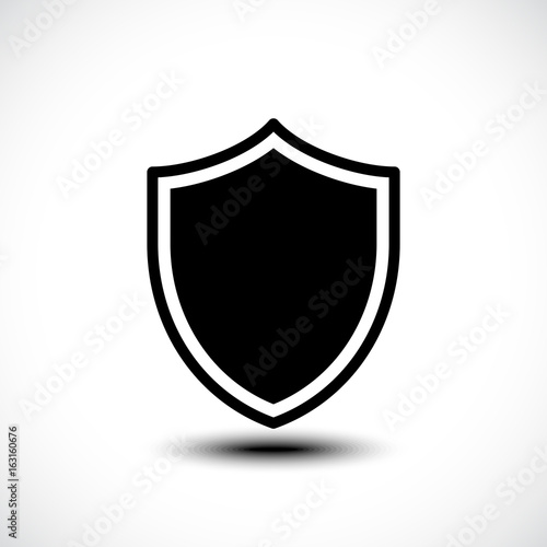 Shield protection icon illustration