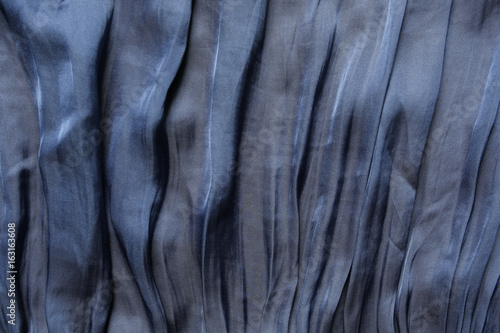 blue wave shiny satin fabric background