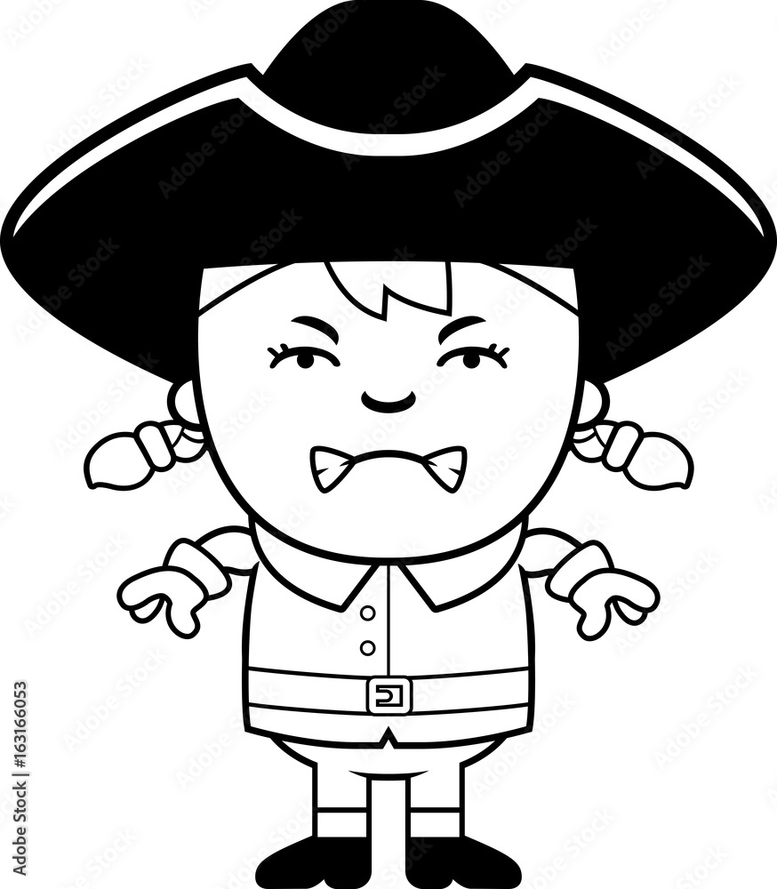Angry Colonial Girl Angry Colonial Girl