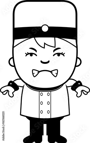 Angry Cartoon Bellhop