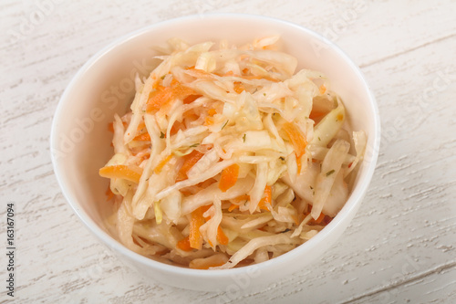 Raw pickled cabbage