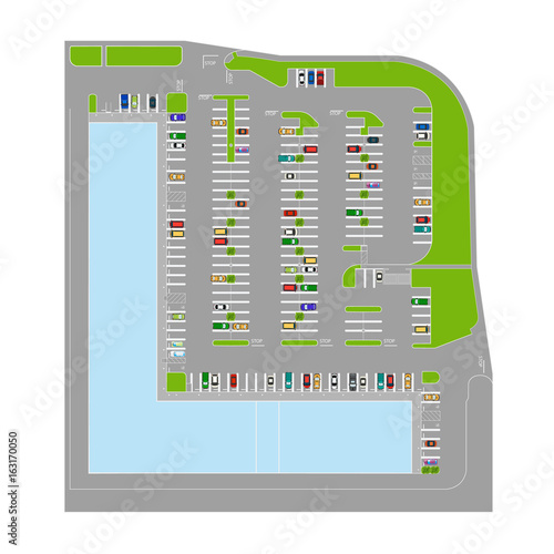Parking Elements in front of public places.