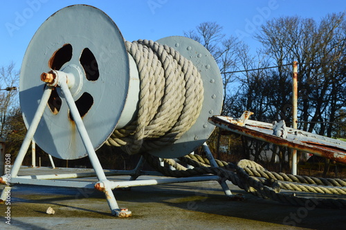 Old ship at Bangsbo Fort in Frederishavn, Denmark photo