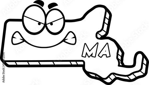 Cartoon Angry Massachusetts