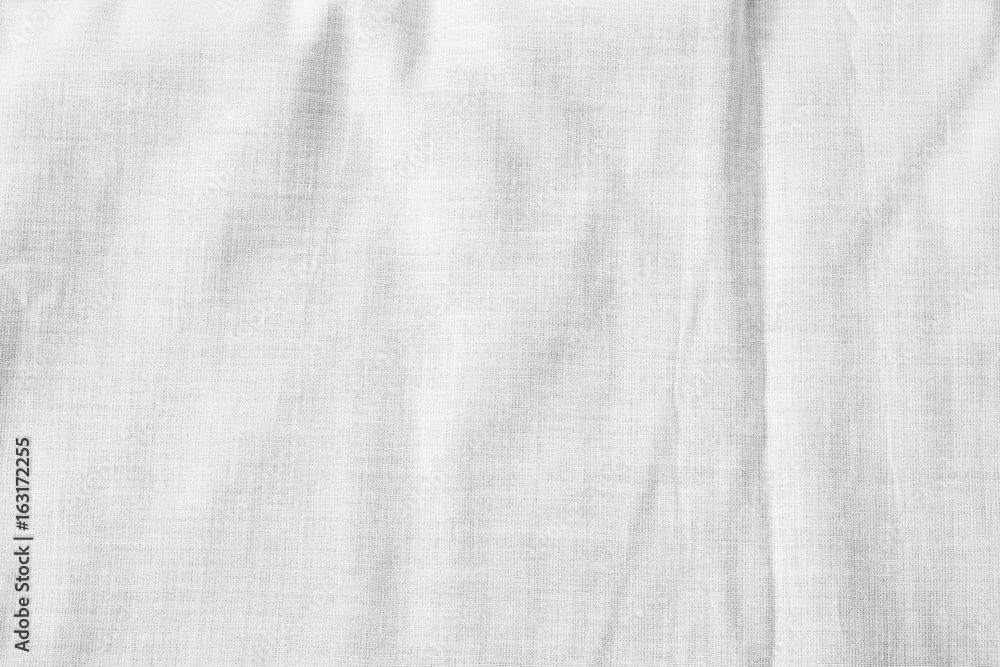 White crumpled sheet fabric texture White crumpled sheet fabric texture
