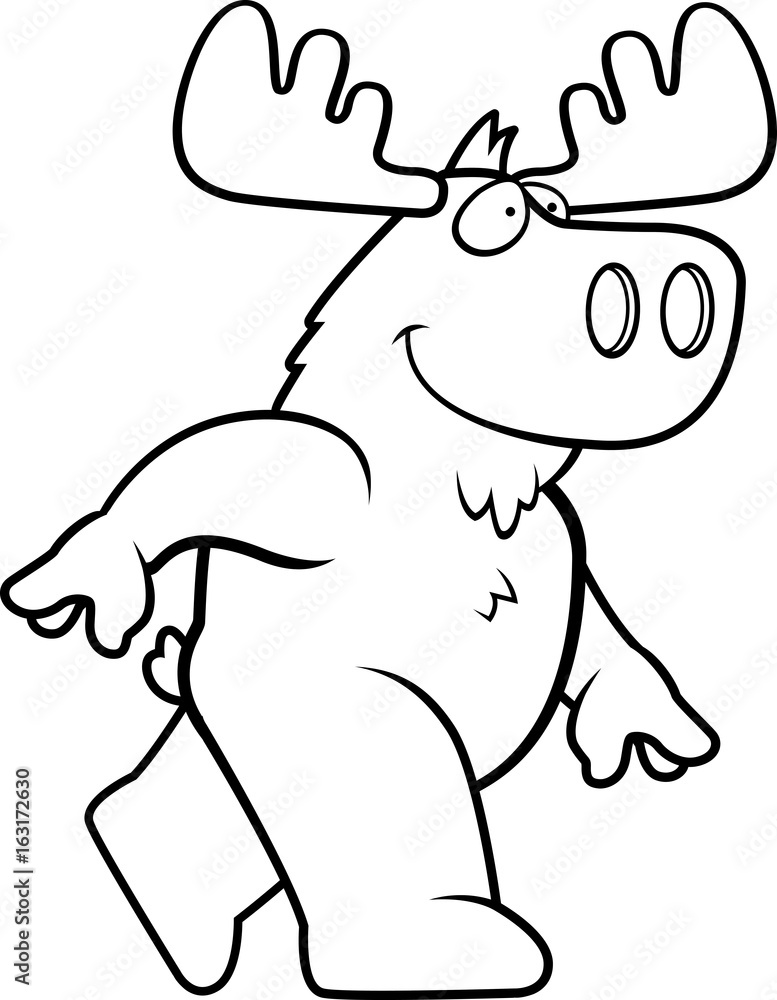 Moose Walking Moose Walking