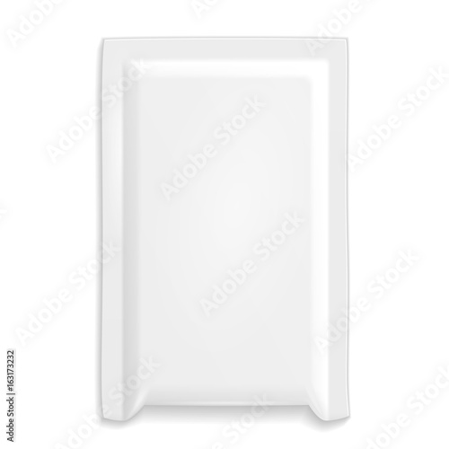 Protective Postal White Bag Pack Wrapper. Parcel Envelope Mail Lite. Bubble Lined. Illustration Isolated On White Background. Mock Up Template Ready For Your Design. Vector EPS10