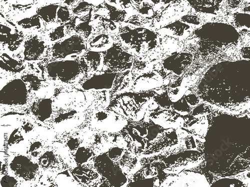 the horizontal vector grunge texture. the old stones on the ground. background illustration for your design