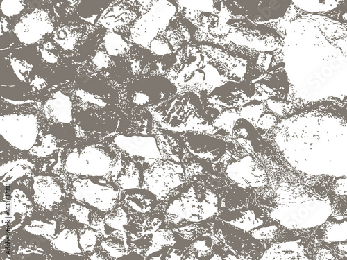 the horizontal vector grunge texture. the old stones on the ground. transparent background. background illustration for your design
