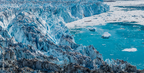 Glacier in a sunny day near Narsarsuaq