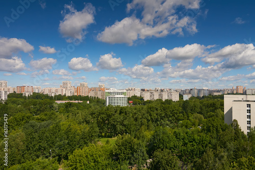 Summer view in Moscow