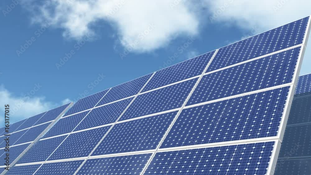 4k Solar panels-green free energy,timelapse clouds flying. 4k Solar panels-green free energy,timelapse clouds flying.