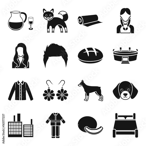 alcohol, animal, style and other web icon in black style. clothing, architecture, atelier, department icons in set collection.
