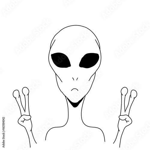 Alien is showing a sign of peace