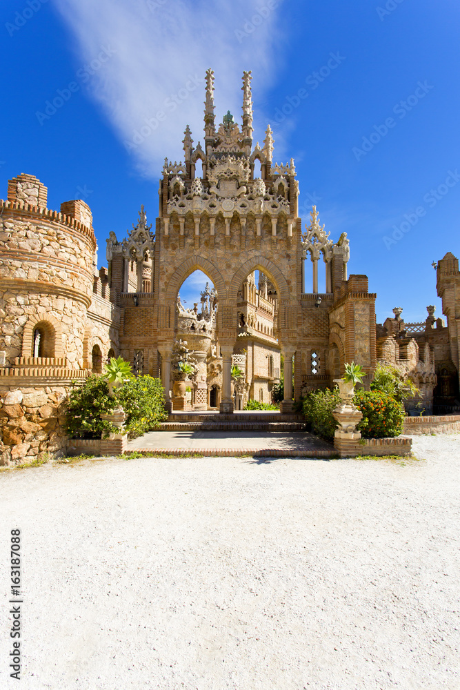 Colomares castle in memory of Christopher Colomb at Benalmadena