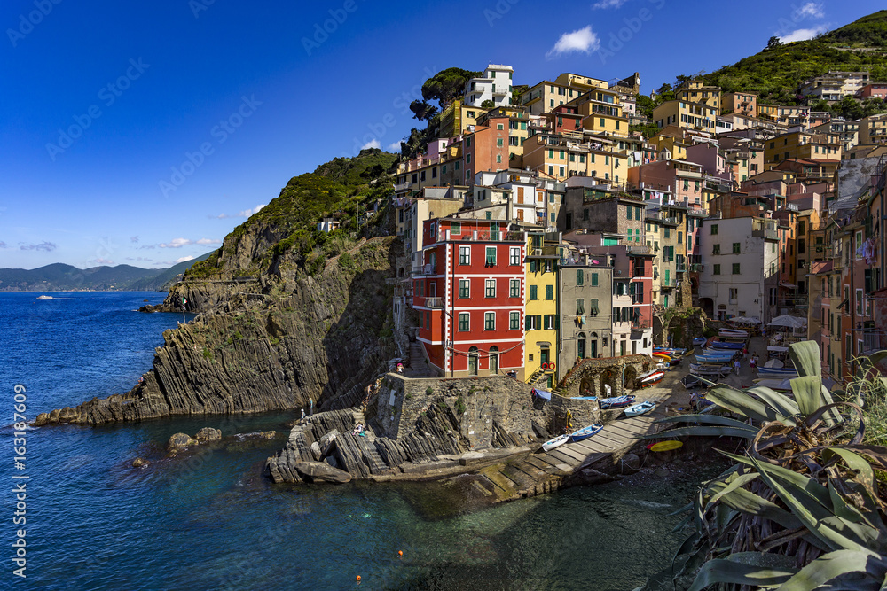 Italy. Cinque Terre (UNESCO World Heritage Site since 1997). Riomaggiore village (Liguria region)