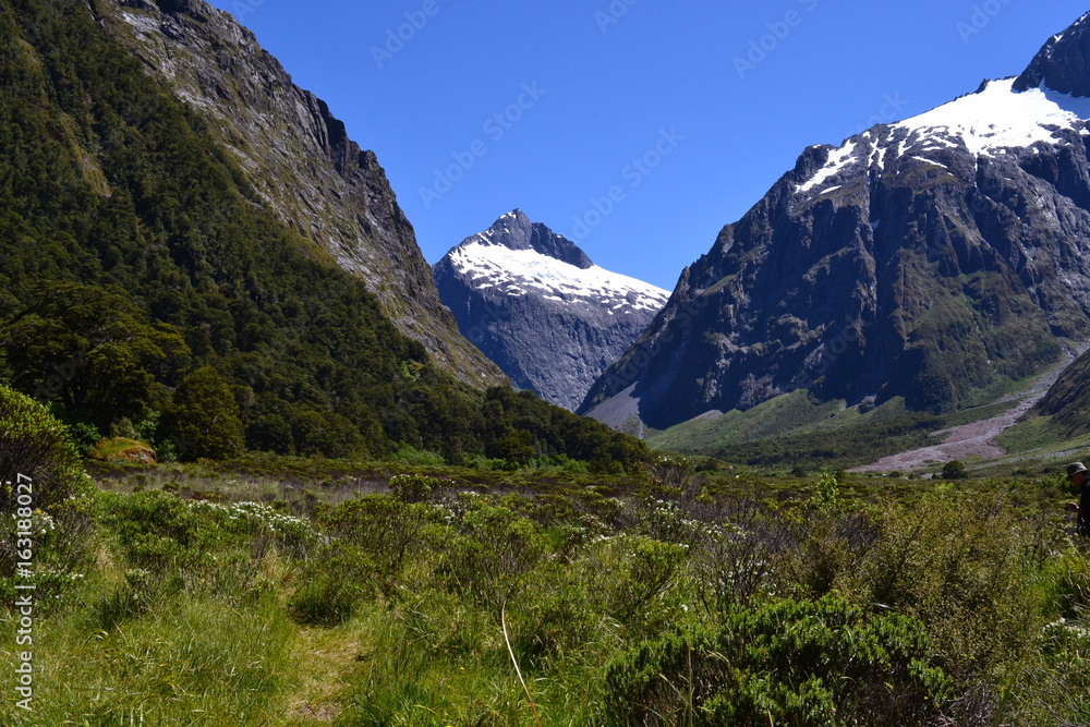 Obraz premium landscape with mountains in New Zealand