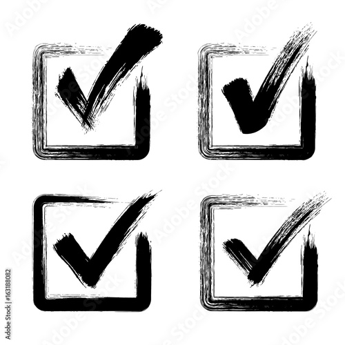 Check mark - stock vector.