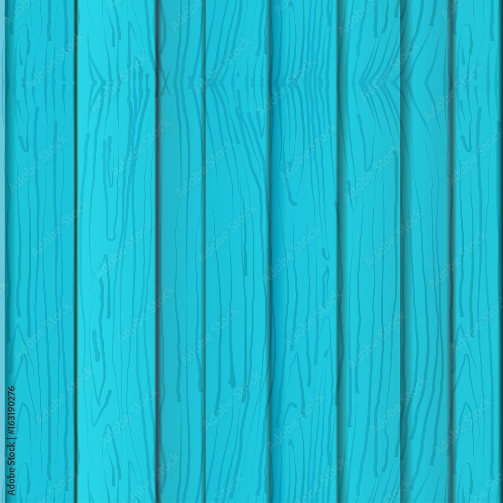 Blue wooden texture, seamless pattern wooden turquoise boards, wall or