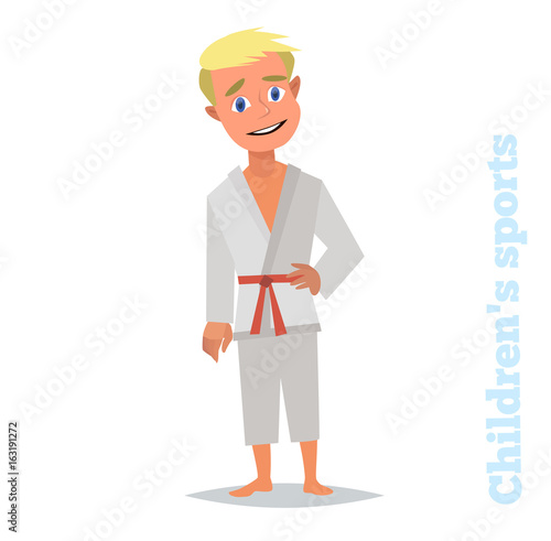 Beautiful sport karate kids