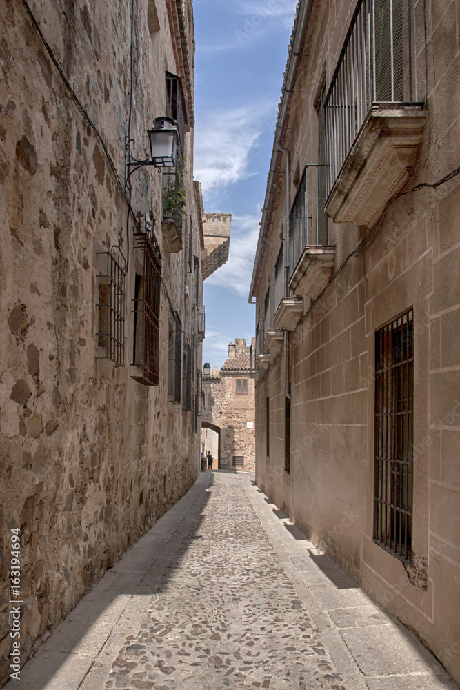 ciudades medievales en España, Cáceres en la comunidad de Extremadura