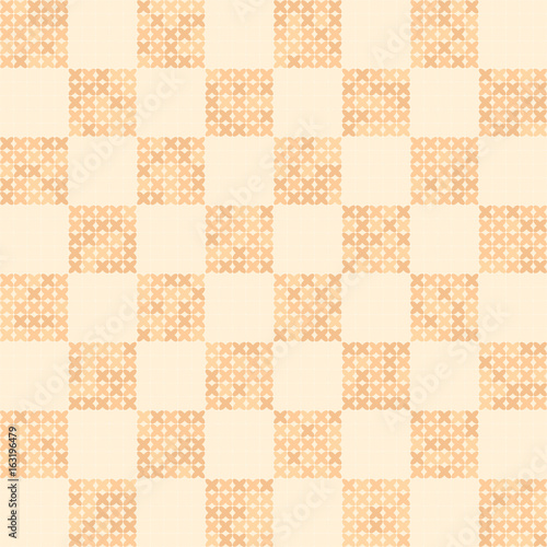 Abstract cross-stitched pattern. Seamless vector