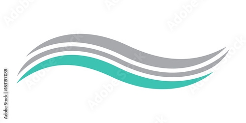 wave spalsh swoosh logo vector