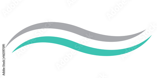 wave spalsh swoosh logo vector