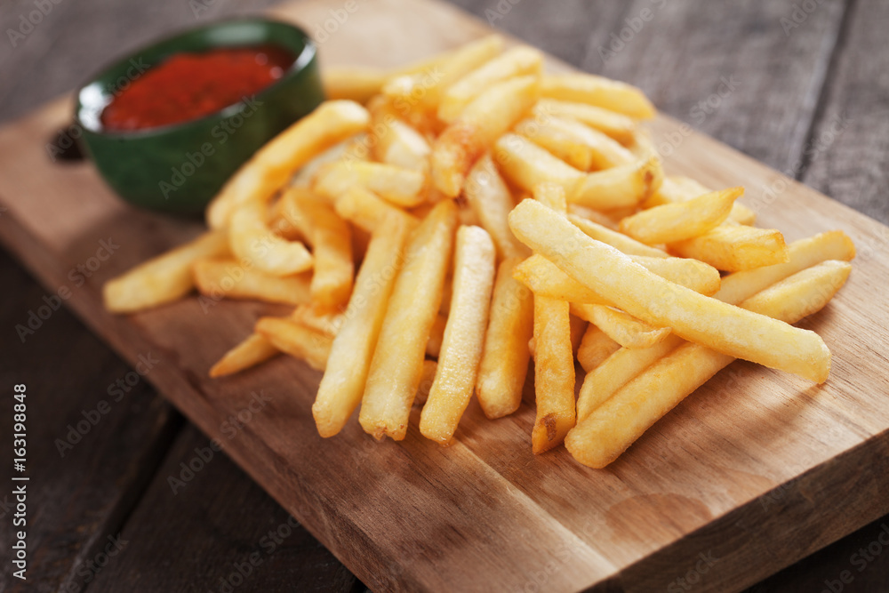 French fries with ketchup French fries with ketchup