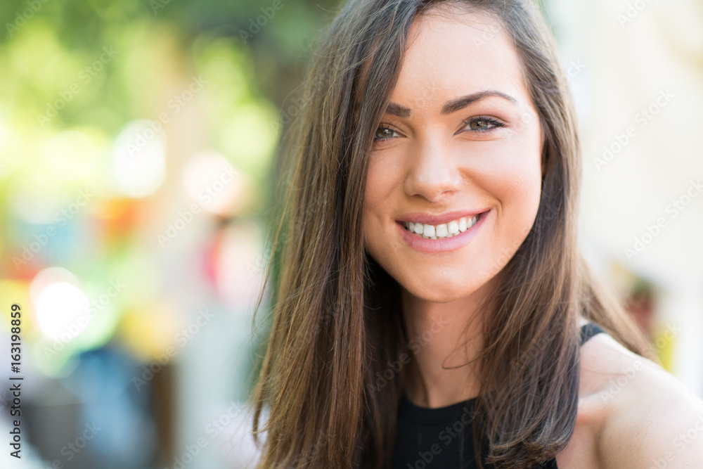 Fototapeta premium Portrait of a beautiful young woman