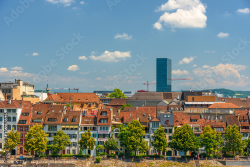 Cityscape of Basel in Switzerland