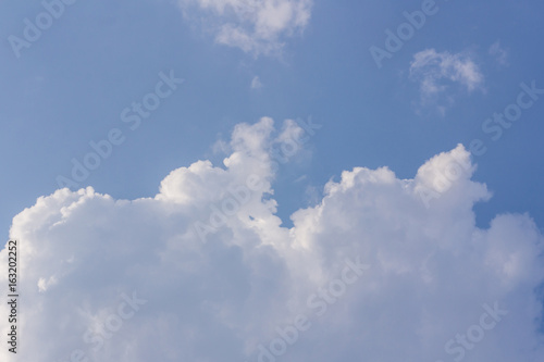 clouds in the blue sky, background