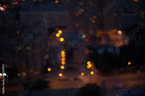 Bokeh night city background