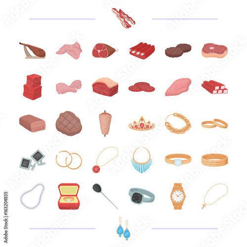 food, business, leisure and other web icon in cartoon style.silver, gifts, treats icons in set collection.,