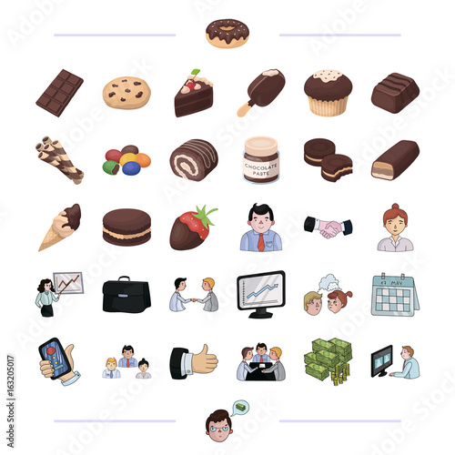 finance, bank, staff and other web icon in black style.dessert, sweet, confectioner icons in set collection.