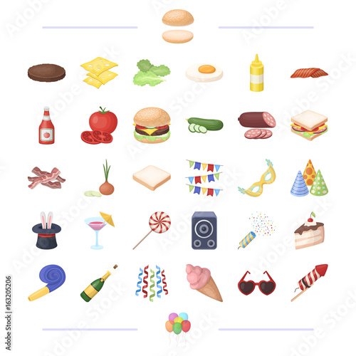 cooking, vegetables, food and other web icon in black style.holiday, birthday, fun icons in set collection.
