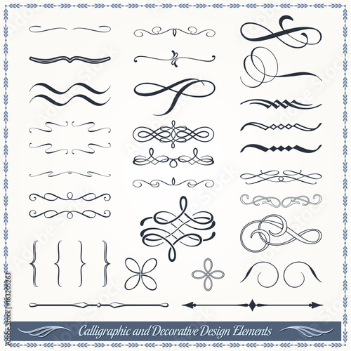 Calligraphic and Decorative Design Patterns Collection
