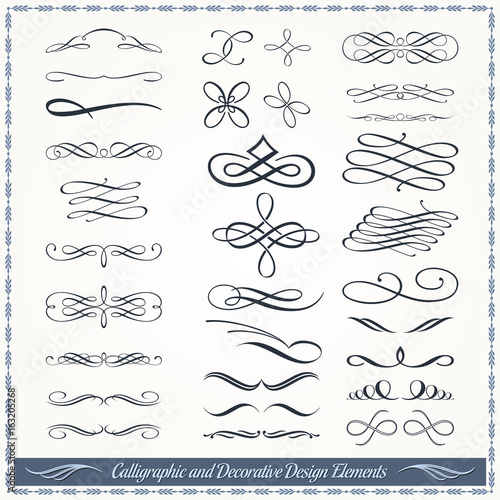 Calligraphic and Decorative Design Patterns Collection