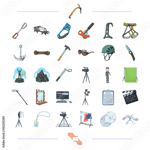 , mountaineering, sport, hobbies and other web icon in cartoon styleshooting, mouse, tourism, icons in set collection. .
