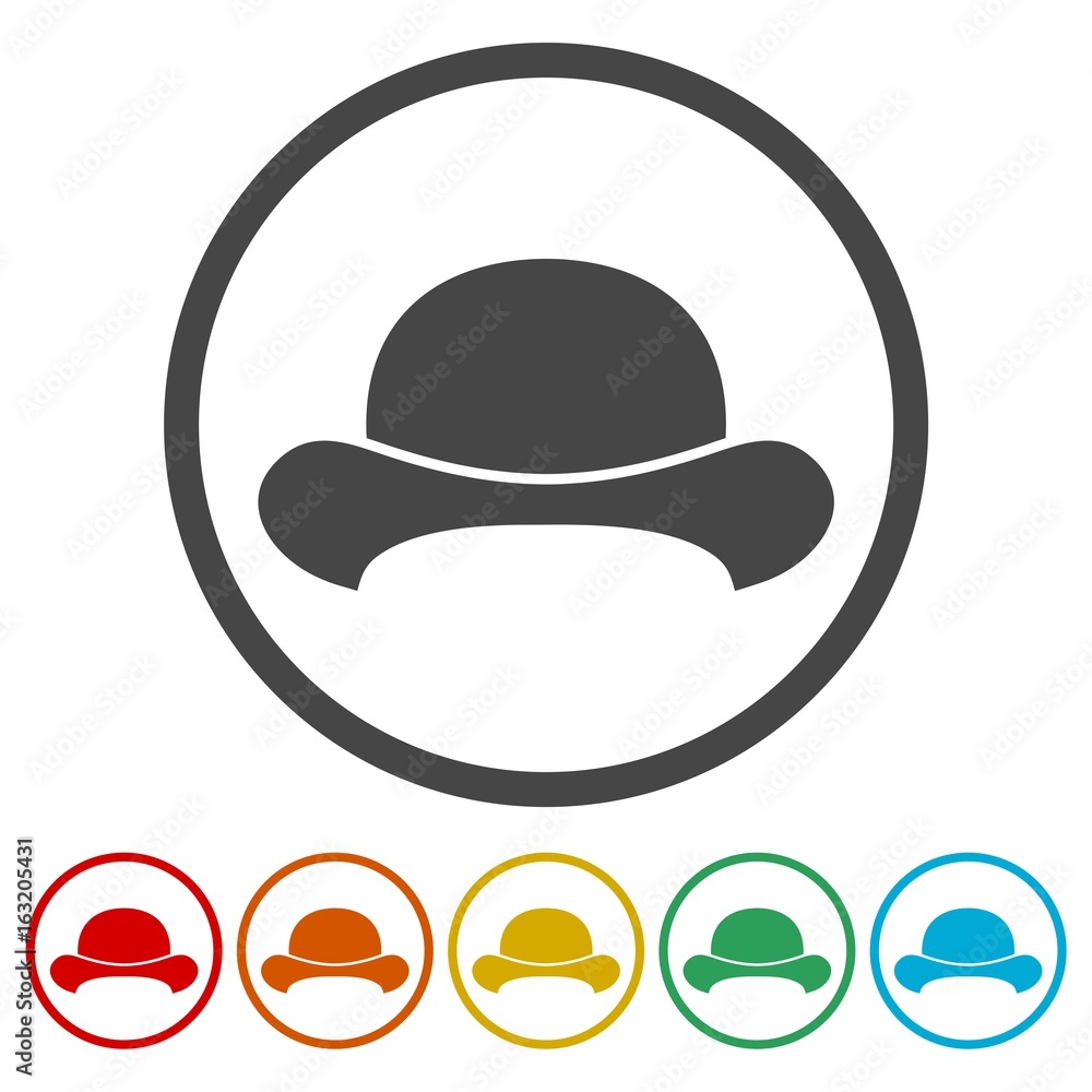 Hat Icons set - Illustration Hat Icons set - Illustration