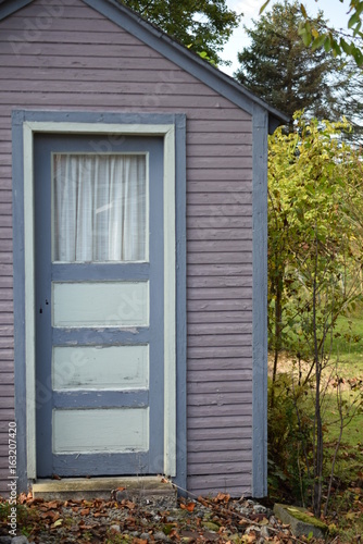 Old wooden door to shead or garage