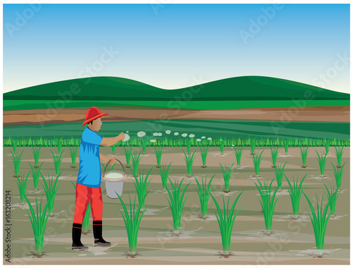 lifestyle of farmer vector design