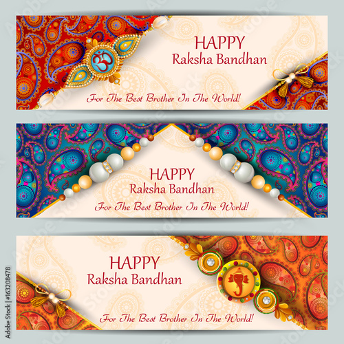 Rakhi background for Indian festival Raksha bandhan celebration