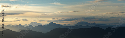 Daybreak Over Mountains Panorama