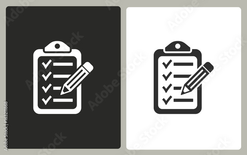 Clipboard    - vector icon.