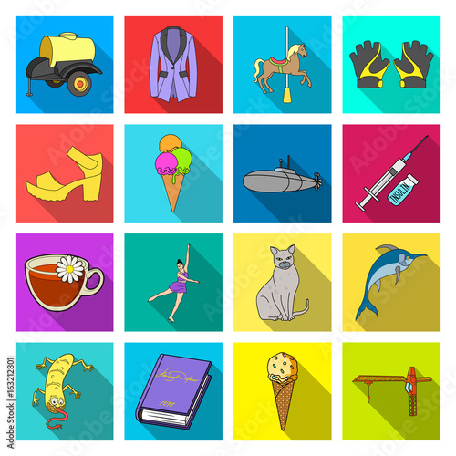 business, leisure, tourism and other web icon in flat style.building, sports, cooking, icons in set collection.