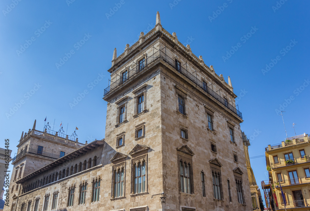 Palace of the generalitat in Valencia